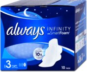 Always Infinity Hygienické vložky Night 10ks