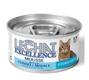 MONGE LECHAT EXCELLENCE MOUSSE Pena s tuniakom a bravčovým mäsom pre sterilizované mačky 85g